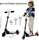 Foldable ROHS Pro Kick Scooters 320mm Aluminum Height Adjustable Scooters