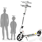Disc Handbrake Two Wheel Kick Scooter 150kg Scooter Foldable Adults