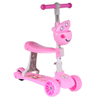 Stainless Steel Girls Three Wheel Kick Scooter Quick Folding With Anti Skid Pad