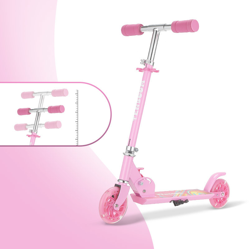 CE Foldable Girls Kick Scooters 685mm Adult Two Wheel Scooter